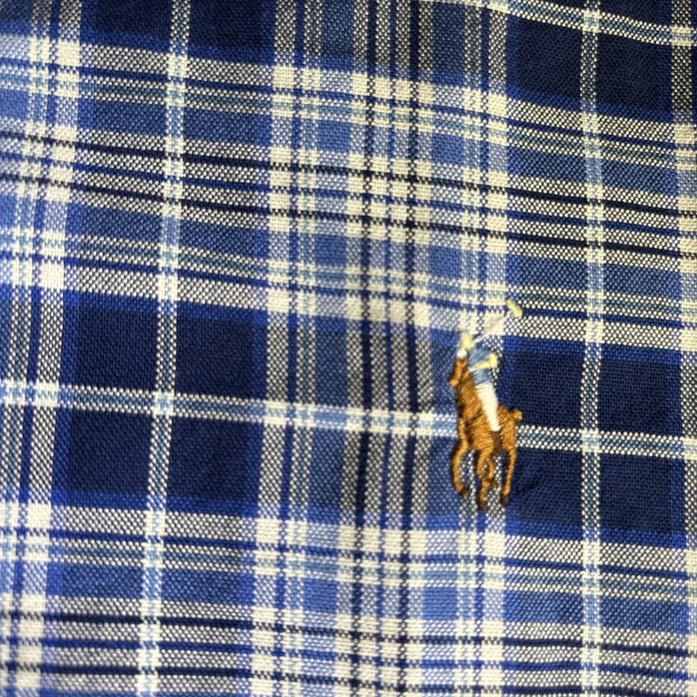 Polo Ralph Lauren Button Down Plaid Dress‎ Shirt Sz XXL Tall. Classic, Preppy.